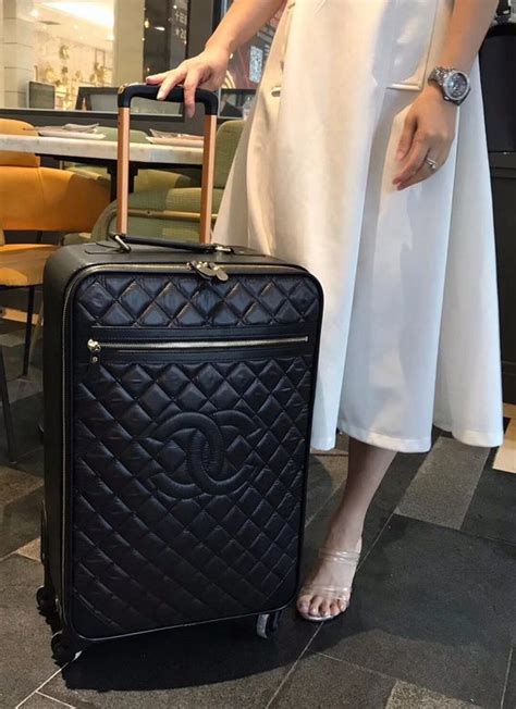 valigia trolley chanel|Chanel luggage.